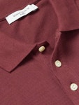 Burgundy Logo-Appliquéd Cotton-Piqué Polo Shirt | MAISON KITSUNÉ | MR PORTER