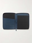 Blue Sartorial Cross-Grain Leather Notebook Holder | MONTBLANC | MR PORTER