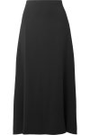 Black Sprecher stretch-cady midi skirt  | The Row | NET-A-PORTER