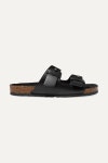 Black Jimmy leather slides  | SAINT LAURENT | NET-A-PORTER