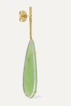 Gold 18-karat green and white gold, nephrite and diamond earrings | Kimberly McDonald | NET-A-PORTER