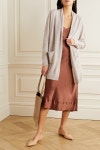 Beige Wool and cashmere-blend cardigan | Allude | NET-A-PORTER