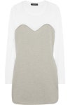 Stone Aglaee sheer-paneled wool-blend mini dress | Isabel Marant | NET-A-PORTER