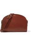 Brown Demi Lune leather shoulder bag | A.P.C. Atelier de Production et de Création | NET-A-PORTER