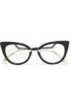 Black Cat-eye acetate and silver-tone  optical glasses | Fendi | NET-A-PORTER