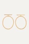Gold + NET SUSTAIN 14-karat gold hoop earrings | MELISSA JOY MANNING | NET-A-PORTER