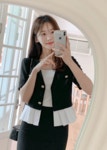 ♡악녀일기♡원피스쇼핑몰,결혼식원피스,정장원피스,예쁜원피스,결혼식복장,결혼식코디,돌잔치원피스 킹스 트위드 롱 스커트