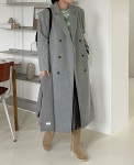 로맨틱 캐주얼 여성의류 로미스토리 [55-99][울혼방]시크더블롱 코트