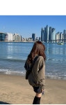 퐁당컬러 오버핏 양기모맨투맨(44~99)-♥핫핑♥ 퐁당컬러 오버핏 양기모맨투맨(44~99)