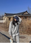 퐁당컬러 오버핏 양기모맨투맨(44~99)-♥핫핑♥ 퐁당컬러 오버핏 양기모맨투맨(44~99)