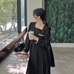 [MADE] 스토인 스퀘어넥 투포켓 플리츠 롱원피스[44~110]-♥핫핑♥ [MADE] 스토인 스퀘어넥 투포켓 플리츠 롱원피스[44~110]