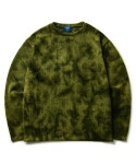 더바운스 (THEBOUNCE) 아노트 타이다이 니트 그린 Tie - Dye Knit (Green) - 더바운스