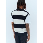 24 FW 톰브라운 스트라이프 브이넥 오버사이즈 베스트 MJV008A J0141 415 - 리본즈(REEBONZ)