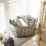 까사 CASA : [아티바움] 마레 빈티지 스틸 바스켓_타원 S [아티바움] 마레 빈티지 스틸 바스켓_타원 S | 까사