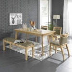 까사 CASA : 체스 6인용 원목식탁SET(벤치형) KHD-613B 체스 6인용 원목식탁SET(벤치형) KHD-613B | 까사