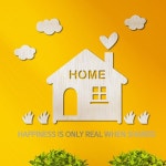 까사 CASA : 우드스티커-해피하우스 (반제품) 입체우드 포인트 우드스티커-해피하우스 (반제품) 입체우드 포인트 | 까사