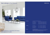 SWAN 3 seater fabric sofa By Missana | design Pepe Albargues