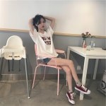 2025 여름 V넥 신상 캐주얼 상의 반팔 학생 티셔츠 플러스 사이즈 여성 프린트 티셔츠 한국 스타일 트렌디 상품 입고 • 1688 • 어이사마켓... 