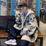 소년 가을과 겨울 기모 두꺼운 특대 플러스 사이즈 후드 코트를 위한 아메리칸 스타일 힙합 헤비급 스웨터 트렌디 브랜드 • 1688 • 어이사마켓... 