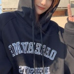 여학생 커플을위한 벨벳 두꺼운 후드 티셔츠 bf 스타일 느슨한 긴팔 바닥 셔츠 여성용 대형 코트 탑 • 1688 • 어이사마켓 | 어이사마켓... 
