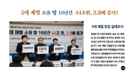 [2019-9호] 5대 재벌 소유 땅 10년간 44조원, 2.8배 증가! | 경제정의실천시민연합 [2019-9호] 5대 재벌 소유 땅 10년간 44조원, 2.8배 증가!