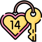 열쇠 - 무료 사랑과 로맨스개 아이콘 아티스트가 디자인한 열쇠 종의 무료 아이콘