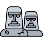모아이 - 무료 기념물개 아이콘 아티스트가 디자인한 모아이 종의 무료 아이콘