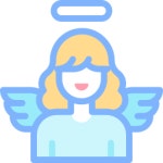 새천사미용실 | 천사 - 무료 문화개 아이콘 아티스트가 디자인한 천사 종의 무료 아이콘