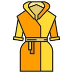 목욕가운 - 무료 화살개 아이콘 아티스트가 디자인한 목욕가운 종의 무료 아이콘