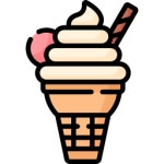 소프트 아이스크림 - 무료 음식개 아이콘 아티스트가 디자인한 소프트 아이스크림 종의 무료 아이콘