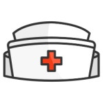 간호사 모자 - 무료 패션개 아이콘 아티스트가 디자인한 간호사 모자 종의 무료 아이콘