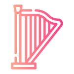 하프 - 무료 음악개 아이콘 아티스트가 디자인한 하프 종의 무료 아이콘