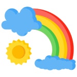 무지개 - 무료 날씨개 아이콘 아티스트가 디자인한 무지개 종의 무료 아이콘