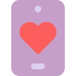 사랑전화 - 무료 사랑과 로맨스개 아이콘 아티스트가 디자인한 사랑전화 종의 무료 아이콘
