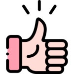 엄지 척 - 무료 제스처개 아이콘 아티스트가 디자인한 엄지 척 종의 무료 아이콘