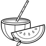 Watermelon - Free food icons Watermelon free icons designed by Eight Black Dots