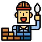 Bricklayer - Free real estate icons Bricklayer free icons designed by smalllikeart