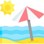 해변 - 무료 휴가개 아이콘 아티스트가 디자인한 해변 종의 무료 아이콘