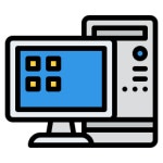 데스크탑 컴퓨터 - 무료 컴퓨터개 아이콘 아티스트가 디자인한 데스크탑 컴퓨터 종의 무료 아이콘