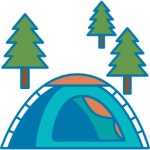 텐트 - 무료 여행개 아이콘 아티스트가 디자인한 텐트 종의 무료 아이콘