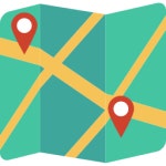 Map - Free maps and location icons Map free icons designed by DinosoftLabs