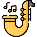 색소폰 - 무료 음악과 멀티미디어개 아이콘 아티스트가 디자인한 색소폰 종의 무료 아이콘