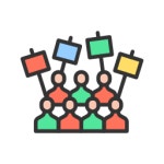 항의 - 무료 사람들개 아이콘 아티스트가 디자인한 항의 종의 무료 아이콘