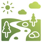 River Generic gradient fill icon