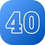 40 아이콘 Generic gradient fill