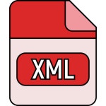 Xml 아이콘 Generic color lineal-color