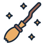 Magic broom - Free halloween icons Magic Broom free icons designed by andinur