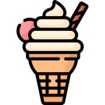 소프트 아이스크림 - 무료 음식개 아이콘 아티스트가 디자인한 소프트 아이스크림 종의 무료 아이콘