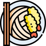 우동 - 무료 음식과 식당개 아이콘 아티스트가 디자인한 우동 종의 무료 아이콘