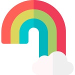 무지개 - 무료 날씨개 아이콘 아티스트가 디자인한 무지개 종의 무료 아이콘